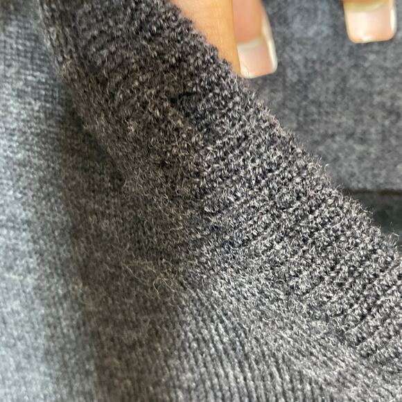 VALDA Toscano Charcoal Gray Wool Men's Sweater Vest XL Preppy Grandpacore Italy - Picture 14 of 16